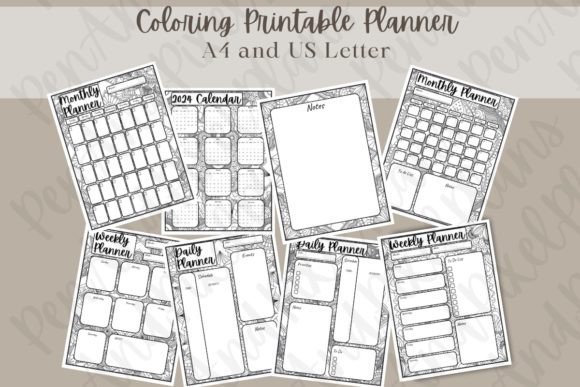 Download Mandala Coloring Planner Printable - Man Collection