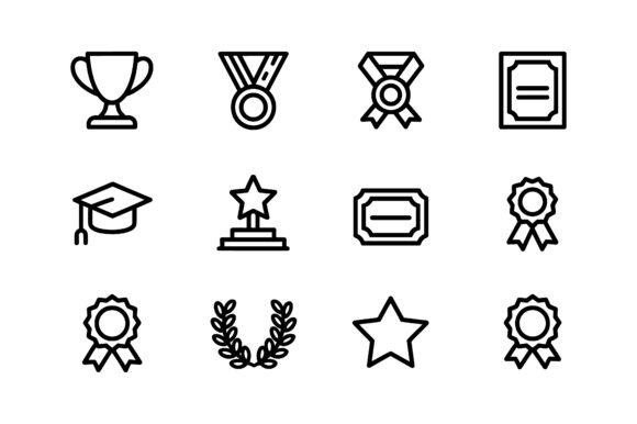 Download Academic &amp; Graduation Icon Set EPS - Icon Collection