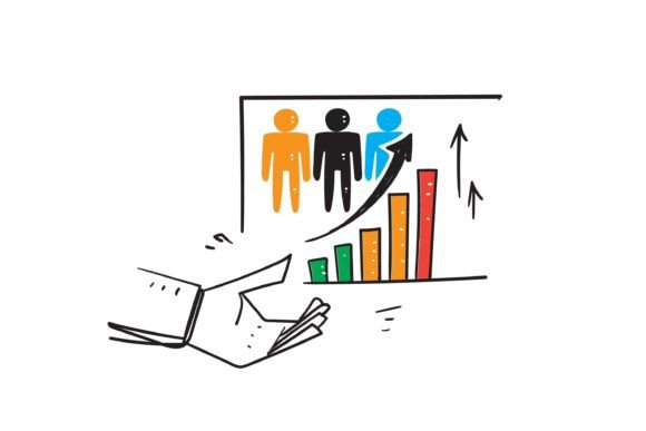 Download Doodle Population Growth Icon Chart - Icon Collection