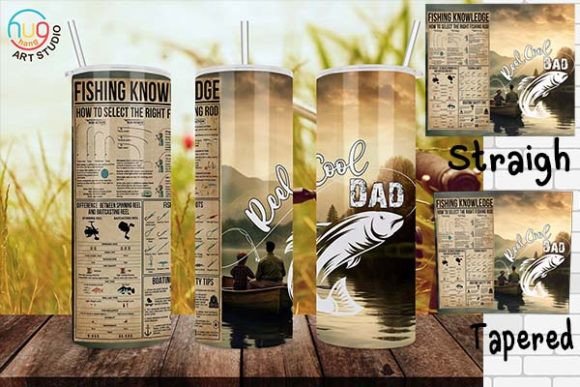 Download Fishing Knowledge Reel Cool Dad Tumbler - Cool Collection