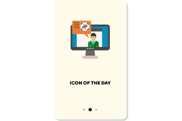Download Watching TV Thin Flat Icon. News, Advert - Icon Collection