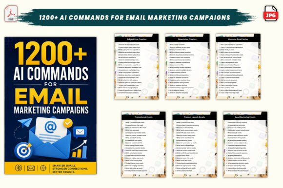 Download 1200+ AI Commands for Email Marketing - Man Collection