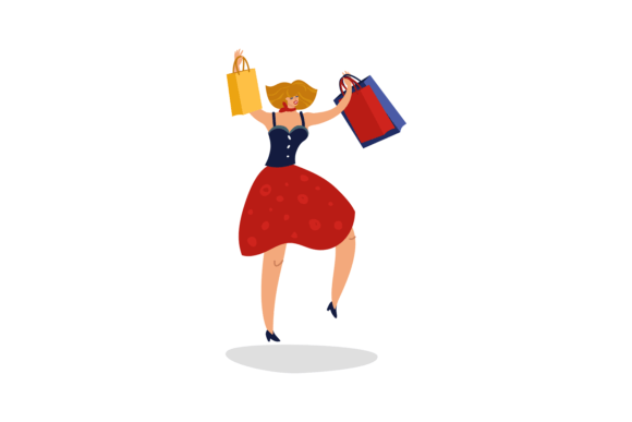 Download Jumping Shopping Woman Customer. Shopaho - Man Collection
