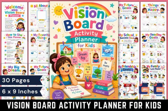 Download Vision Board Activity Planner for Kids - Activity Collection
