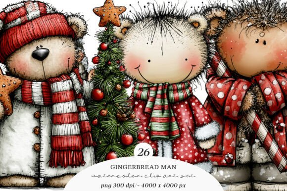 Download Whimsical Gingerbread Man Clipart - Man Collection