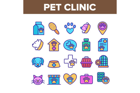 Download Pet Clinic Veterinary Collection Icons - Icon Collection