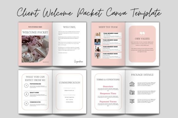Download Client Welcome Packet Canva Template - Client welcome packet Collection