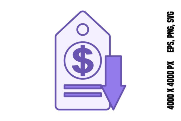 Download Colored Low Price Icon - Icon Collection