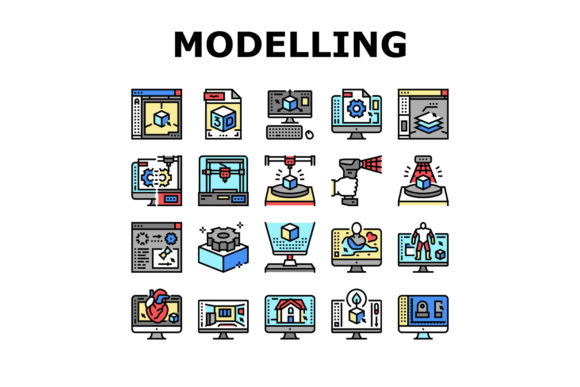 Download 3d Modelling Software and Device Icons - Icon Collection