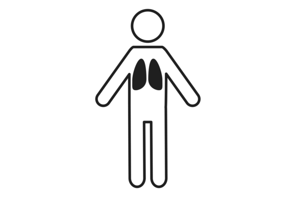 Download Human Figure with Black Lungs. Pneumonia - Premium Bundle