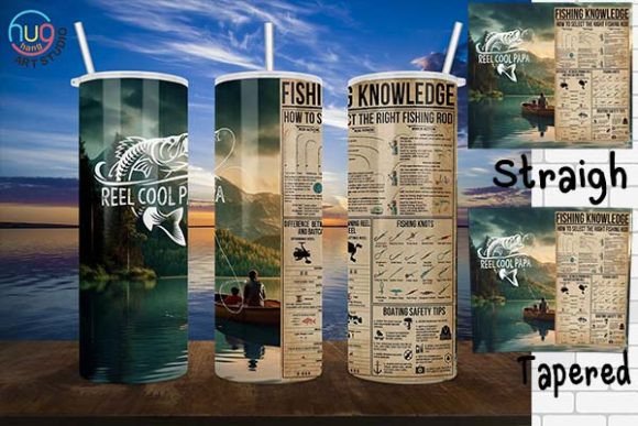 Download Fishing Knowledge Reel Cool Dad Tumbler - Cool Collection
