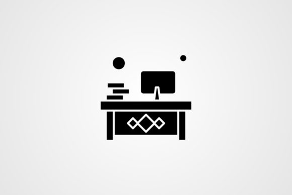 Download Vector Workplace Solid Icon - Icon Collection